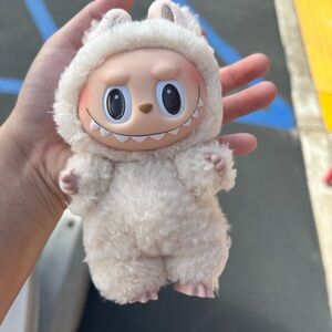 Popmart Labubu Exciting Macaron Monsters Vinyl Face - Soymilk